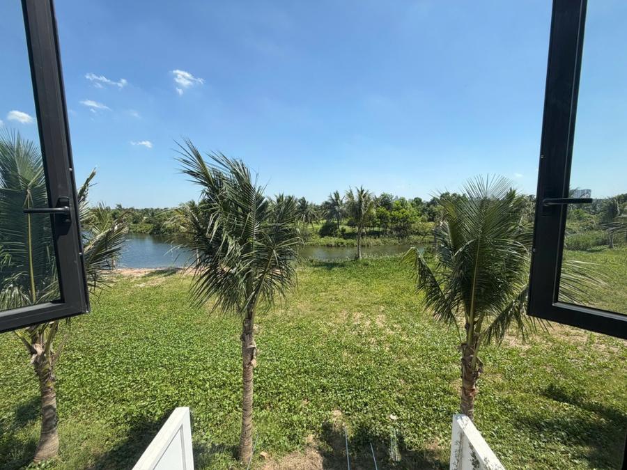 View sông và vườn dừa nhìn từ phòng